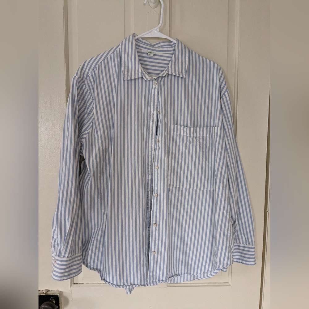 Aerie Anytime Fave Shirt - Striped